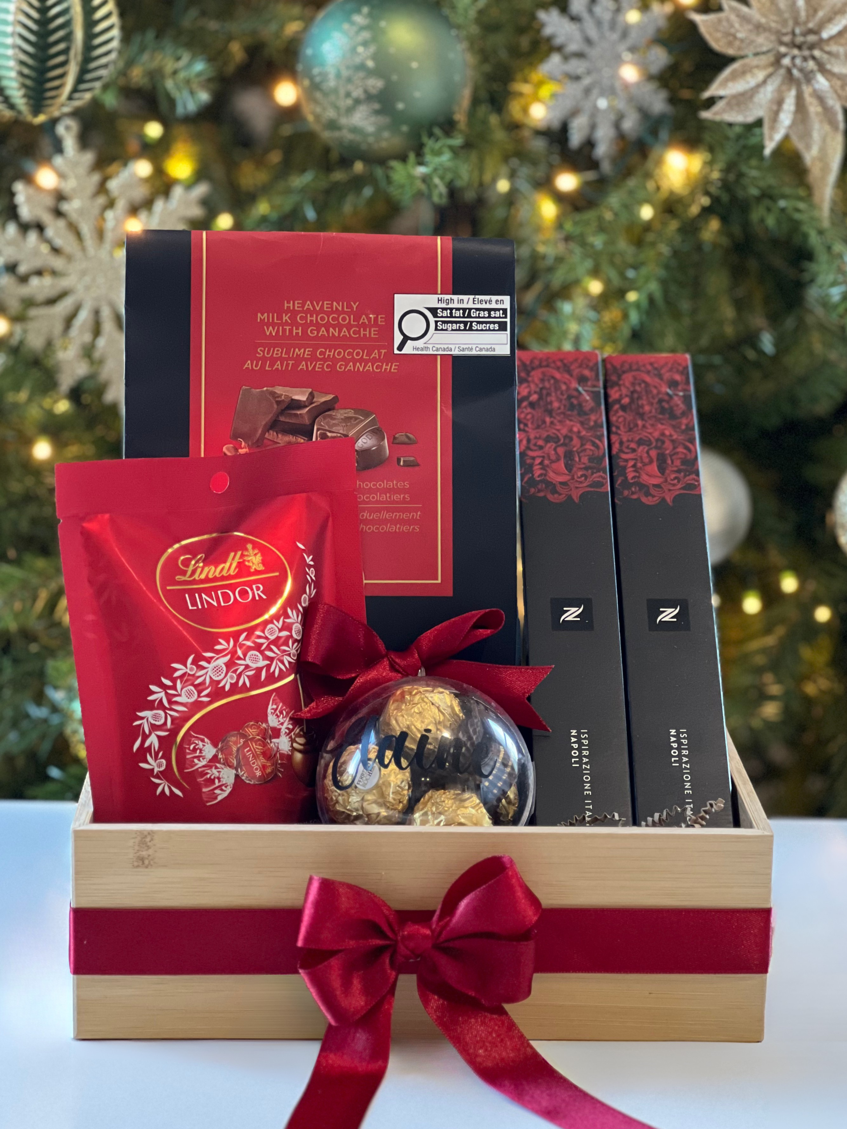 Elegant Holiday Chocolate & Coffee Gift Box